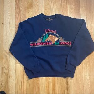 Vintage Wilderness Lodge Sweatshirt Medium Sweater Walt Disney World Made in USA